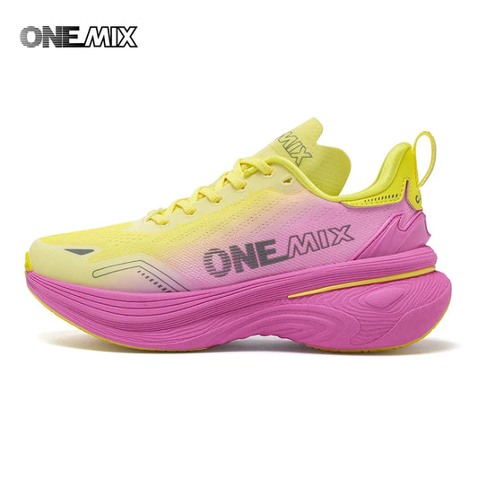 ONEMIX Nauji „Cushion“ bėgimo bateliai moterims ir vyrams, lengvi, madingi, skirti lauko veiklai, sportiniai bateliai keliui, treniruotėms, bėgimui ir fitnesui