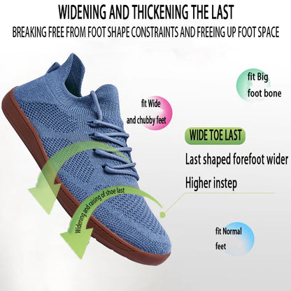 Scarpe minimaliste unisex "a piedi nudi": sneakers leggere, traspiranti e con punta larga, ideali per passeggiate casual all’aperto