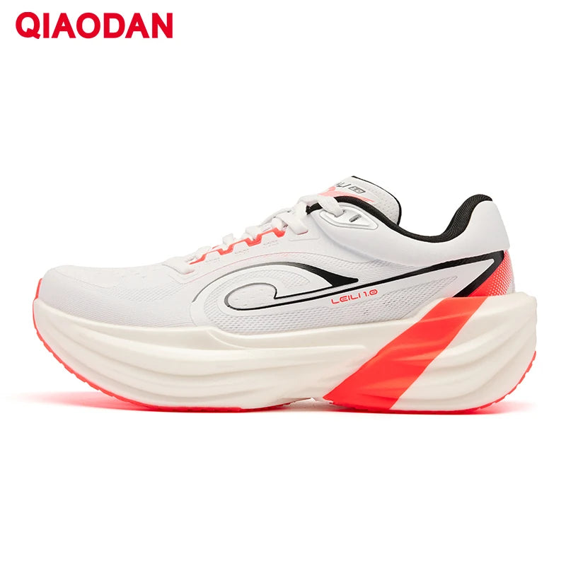 QIAODAN TG1.0 Pantofi de alergare pentru femei, pentru maraton, cu platformă nouă, de competiție, cu amortizare, moi, pentru distanțe lungi, QDB022253285
