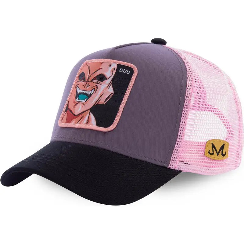 Czapka z motywem Dragon Ball Son Goku – letnia czapka podróżna z daszkiem, męska czapka z haftem w stylu hip-hopowym, z daszkiem przeciwsłonecznym, regulowana czapka typu trucker z siateczką