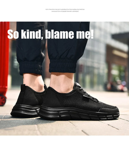 Pánské letní tenisky, ležérní běžecké boty, prodyšné boty na chůzi, síťované, lehké sportovní boty, pohodlné módní boty, Zapatillas
