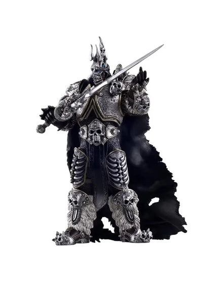 16 cm World of Warcraft-spilfigur: Lich King Arthas, dødsknægt, stående med Frostmourne – bordpynt til samling og festivalgaver