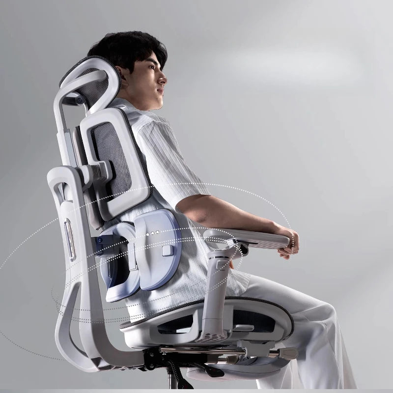 Cadeira de escritório em malha ergonómica, executiva, para computador e gaming, mobiliário moderno, giratória, com rodas e ajustável, Silla Gaming, cadeira ergonómica