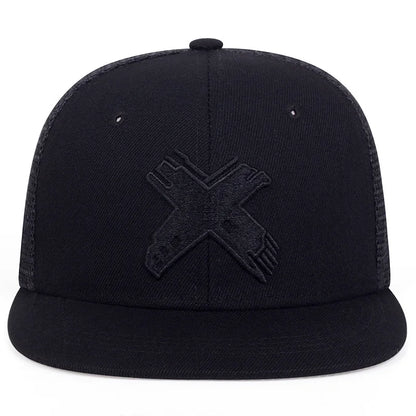 Unisex Simple Letter X Embroidery Hip-hop Hats Spring Autumn Outdoor Adjustable Casual Baseball Caps Sunscreen Hat