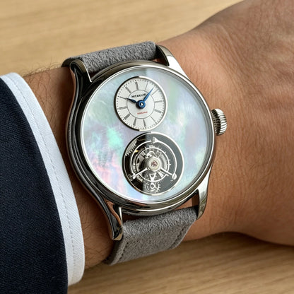Merkur 100% Tourbillon Watch Men High Frequency 28800 Sapphire Business Watch For Men Mechanical Wristwatches Relogio Masculino