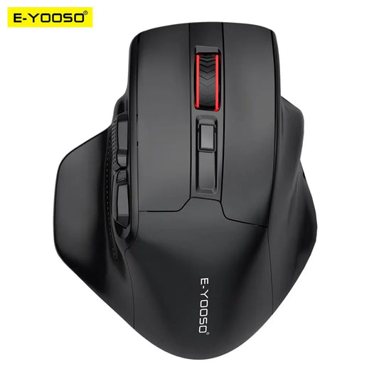 E-YOOSO X-31 USB 2.4G trådløs gamingmus i stor størrelse til store hænder PAW3212 4800 DPI 5 knapper til gamere, computer, bærbar og PC