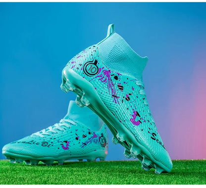 Chaussures de football anti-ald pour hommes, baskets de football respirantes, chaussures de football en plein air, basses, coordonnantes, TF, FG