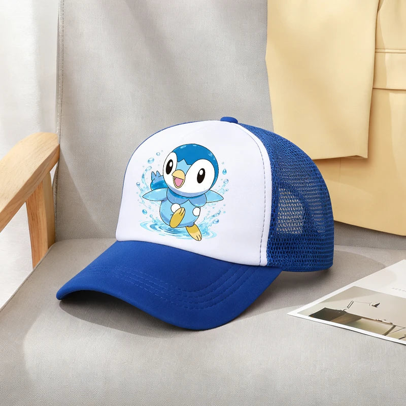 Pokemons Baseball Cap Boys Girl Pikachu Cartoon Character Hat Anime Canvas Hats Sport Outdoor Casual Sunshade Caps Birthday Gift