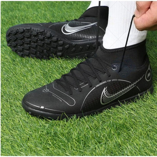 Męskie buty sportowe Nike o średniej wysokości SUPERFLY 10 ACADEMY z motywem frisbee i wzorem „złamany paznokieć” – buty piłkarskie DJ2909-007