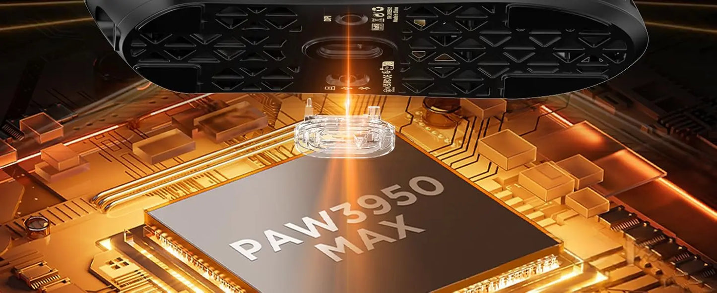 ATTACK SHARK R5 Ultra 8K karbonfiber vezeték nélküli gamer egér 42000 DPI-s PAW3950 MAX érzékelővel – 39g ultrakönnyű kivitel Win/Mac rendszerekhez