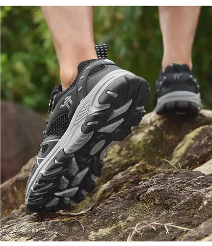 Men's Hiking Shoes Breathable Mesh Sports Single Shoes Summer Outdoor Wear-resistant  Hiking and Hunting Tactical Sports Shoes