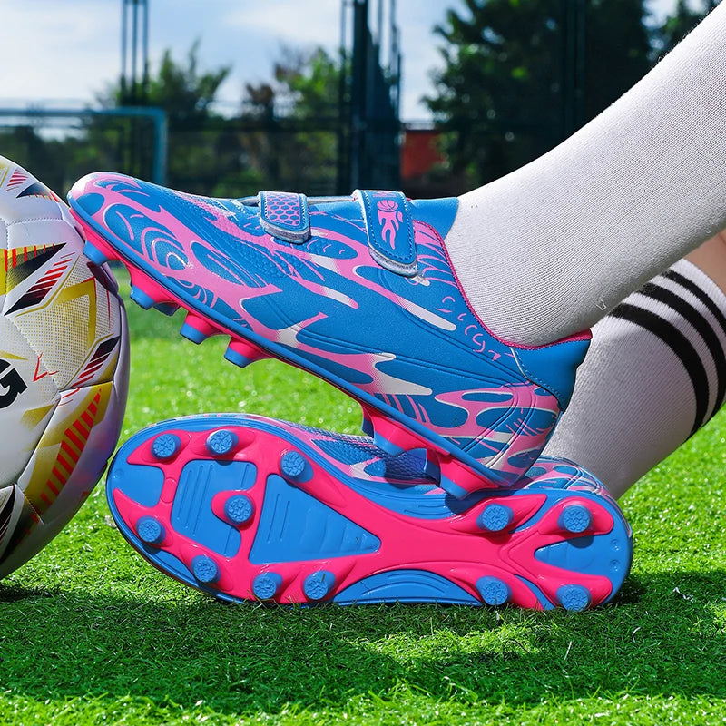 Nouveaux hommes enfants bottes de Football ultralégers garçons chaussures de Football professionnelles crampons antidérapant Match herbe chaussures d'entraînement livraison directe