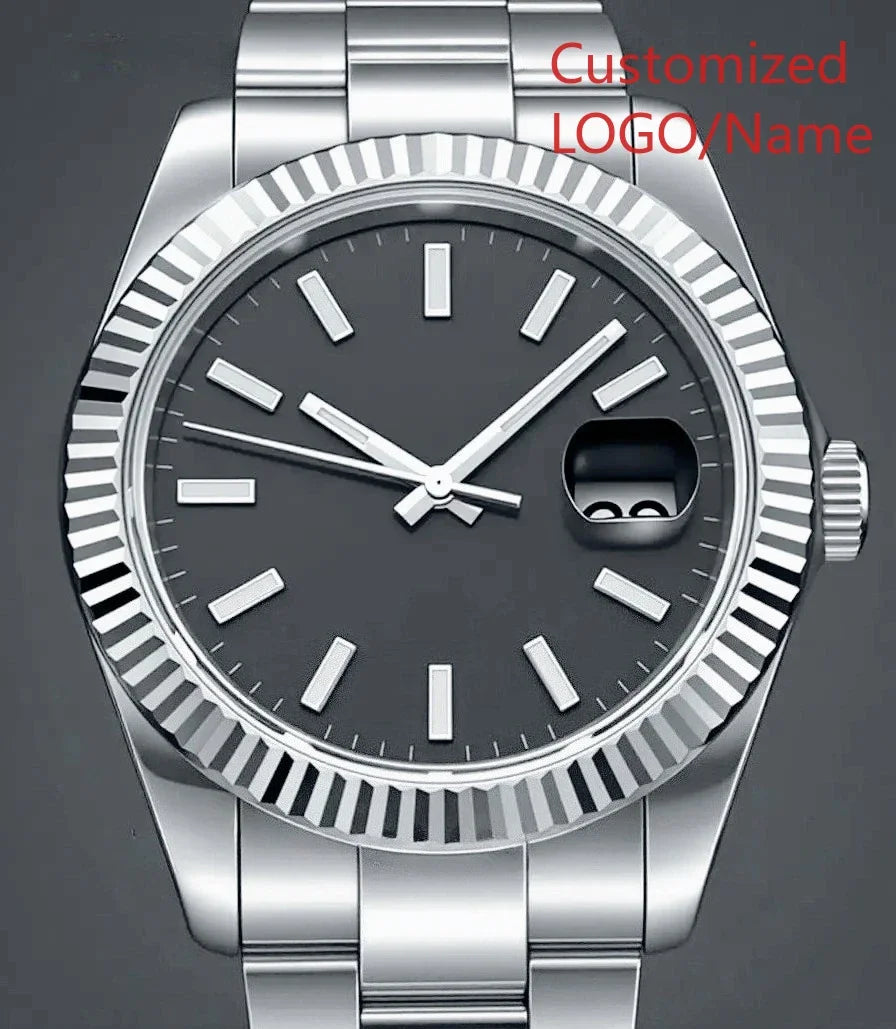A989 Store Customized Watch Men's WomenAutomatic Mechanical Watch 36mm 40mm 904L Stainless Steel Black Blue