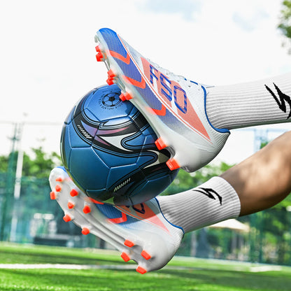 Chaussures de football pour hommes, crampons AG FG pour terrains durs, amortissement des chocs, confort, résistance à l'usure, idéales pour les matchs sur gazon naturel.
