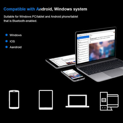 Tastiera Bluetooth wireless mini UltraSlim professionale con touchpad, compatta, ergonomica e reattiva, per PC Windows e tablet Android