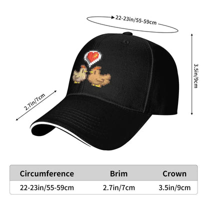 Stardew Valley Chickens Baseball Cap summer hat New In Hat Cosplay cute Women's Hats Men's