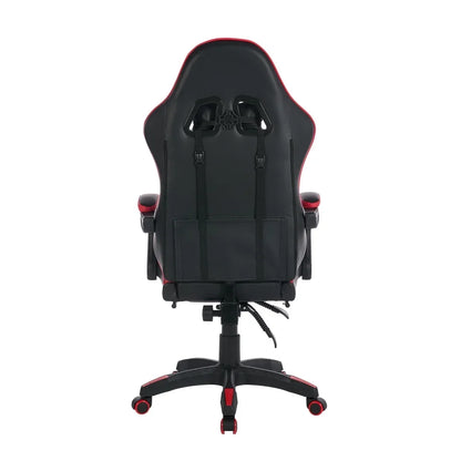 360° Ergonomic Gaming Chair Racing Style Leather Office Chair with Lumbar Support, Headrest, Footrest, Swivel Reclining Computer Gaming Chair