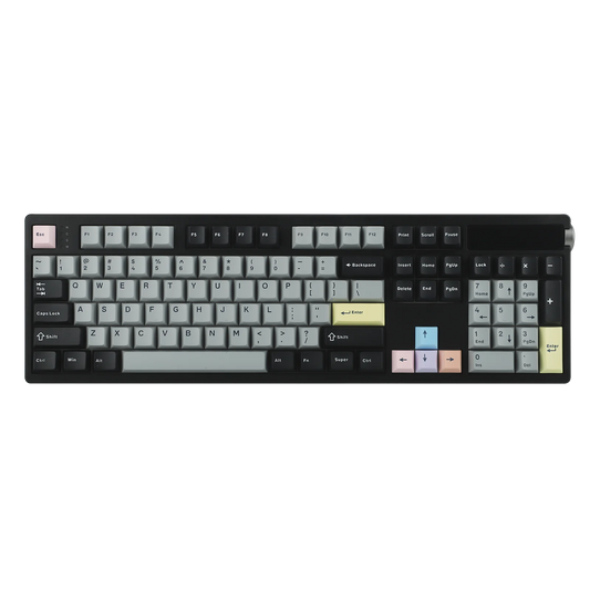 EPOMAKER TH108 PRO 100% Full-Sized Hot-Swap Wired/BT/2.4Ghz Wireless Mechanical Keyboard with Screen & Knob 10000mAh Battery