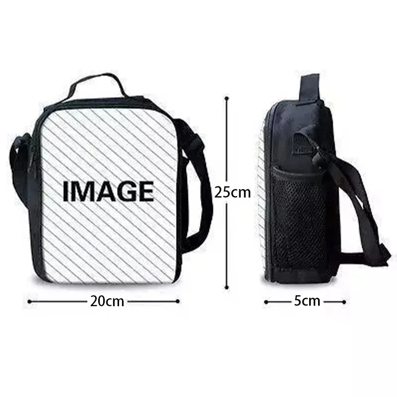 Child Insulated Large Capacity Hot Game F-FortniteS Bag for Boy Girl Student Outdoor Picnic Resuable Thermal Cooler Lunch Box