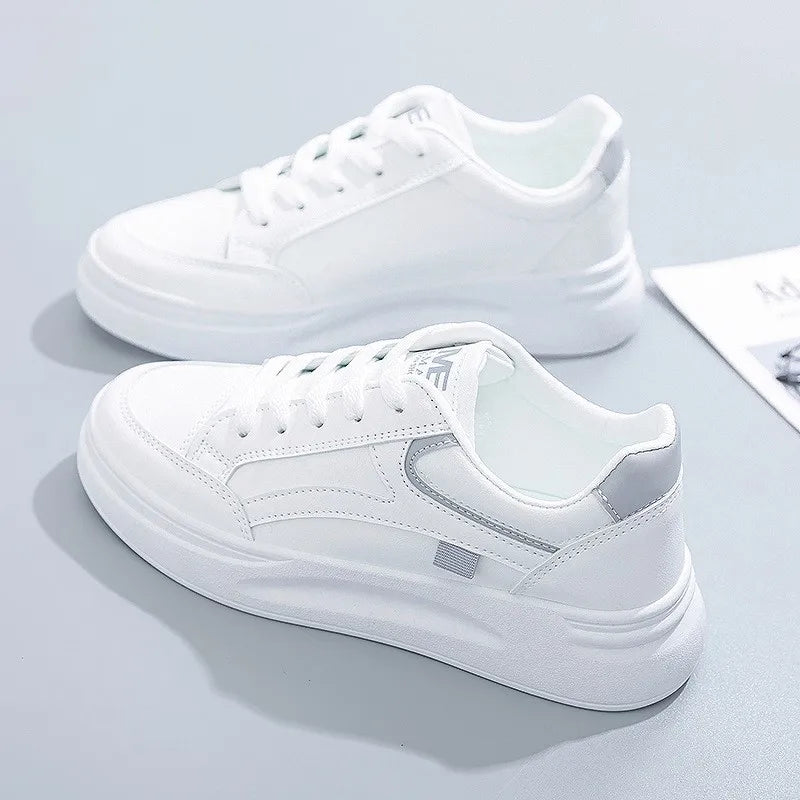 Baskets pour femmes, chaussures de sport tendance, chaussures confortables et décontractées, baskets à lacets pour femmes, Tenis Feminino