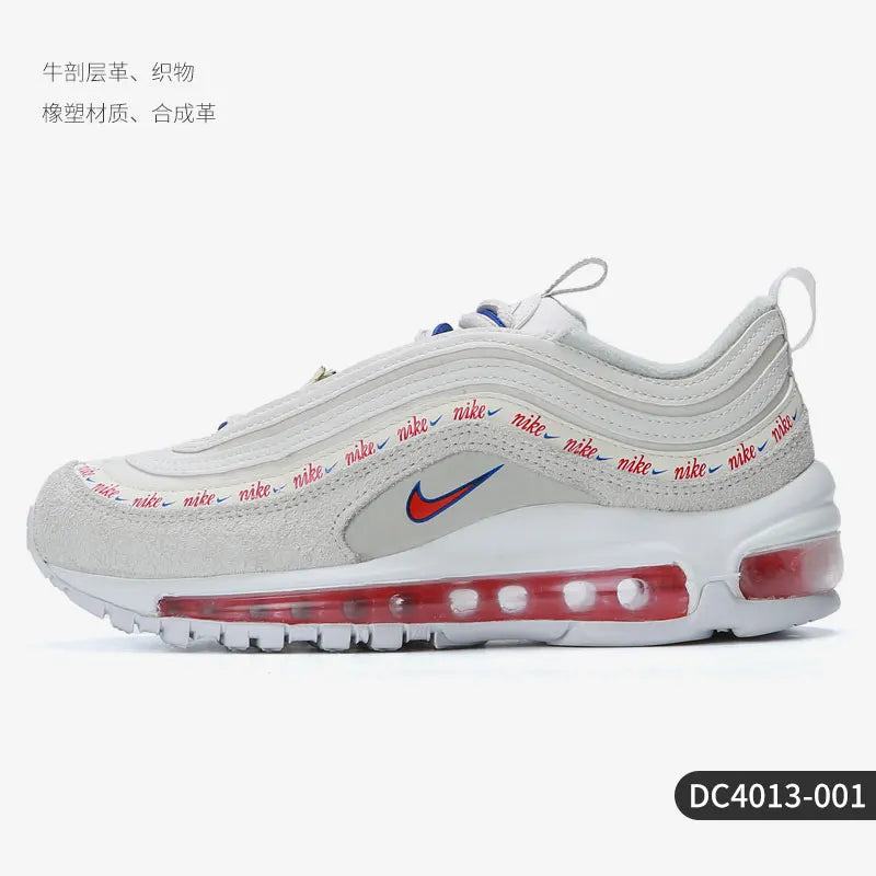 Zapatillas deportivas Nike genuinas AIR MAX 97 para mujer, de caña baja, con amortiguación de aire DC4013-001