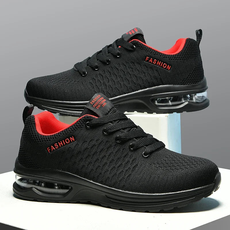 Mens Running Shoes Outdoor Sports Casual Mesh Tennis Shoes Lace-up Lightweight Gym Jogging Shoes for Men 2025 New Male Sneakers
