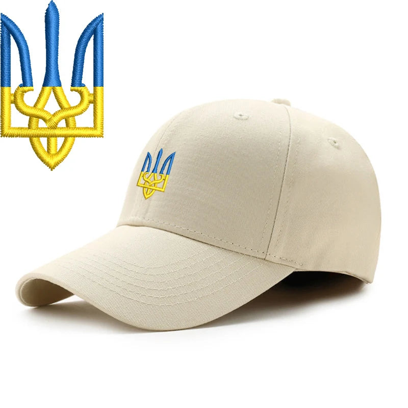 Embroidery Ukraine trident Symbol Spetsnaz Special Forces Men Women Boy Baseball Caps Dad caps Snapback Adjustable Camouflage