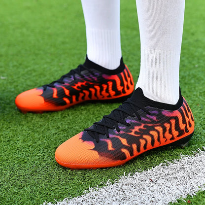 Nouvelles chaussures de football pour hommes, légères, de haute qualité, pour terrain gazonné, best-seller, crampons antidérapants mi-montants pour l'entraînement en extérieur