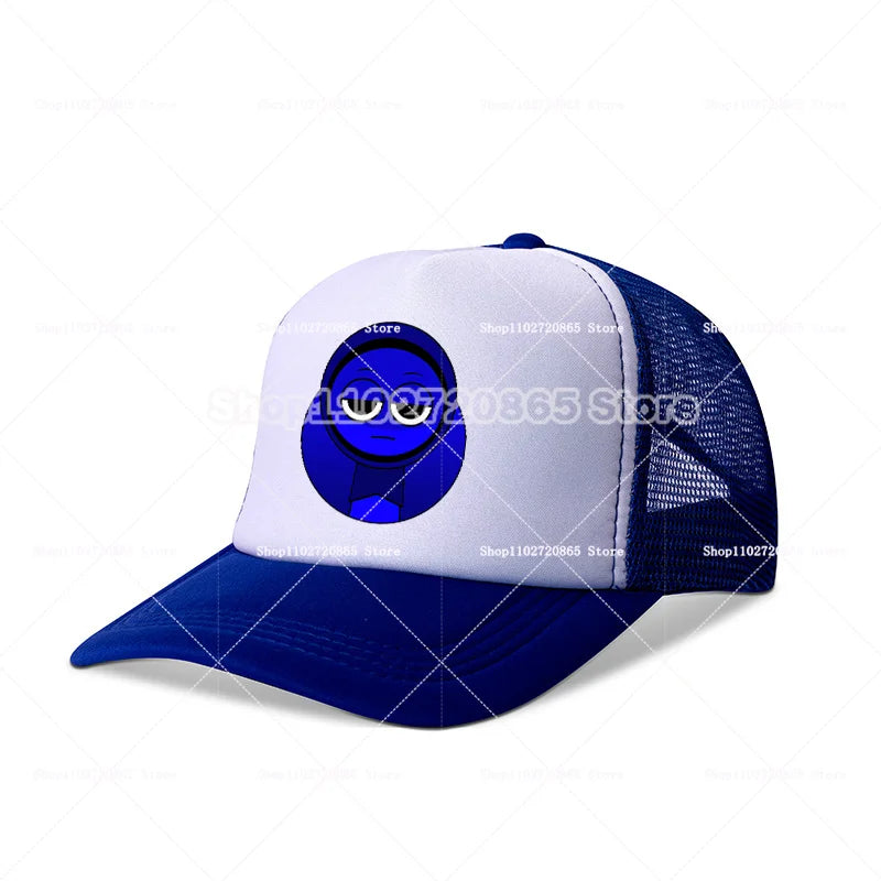 Sprunkis Baseball Cap Simple Fashion Sport Casual Headwear Popular Game Anime Figure Hats Summer Sunscreen Sun Hat Birthday Gift