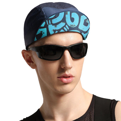 GOMOREON 1Pcs Funny Cycling Cap - Polyester Cycling Hat-Under Helmet - Cycling Helmet Liner Breathable&Sweat Uptake