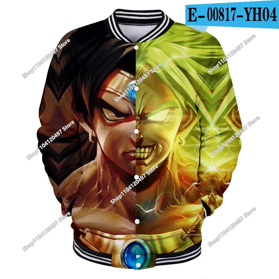 Nova japanska anime Dragon Ball Z sveučilišna jakna, jesenska ležerna majica s kapuljačom, kaput-jakna, brendirana bejzbolska jakna