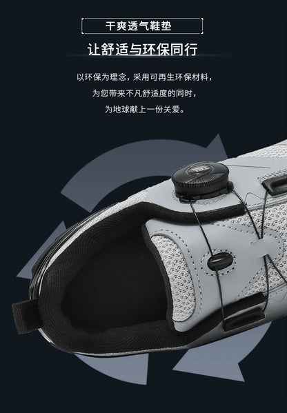 Nouvelles chaussures de cyclisme unisexes, professionnelles, légères, luxueuses, originales, pour route, VTT, course, vélo de mode, vélo de ville, sports de rue