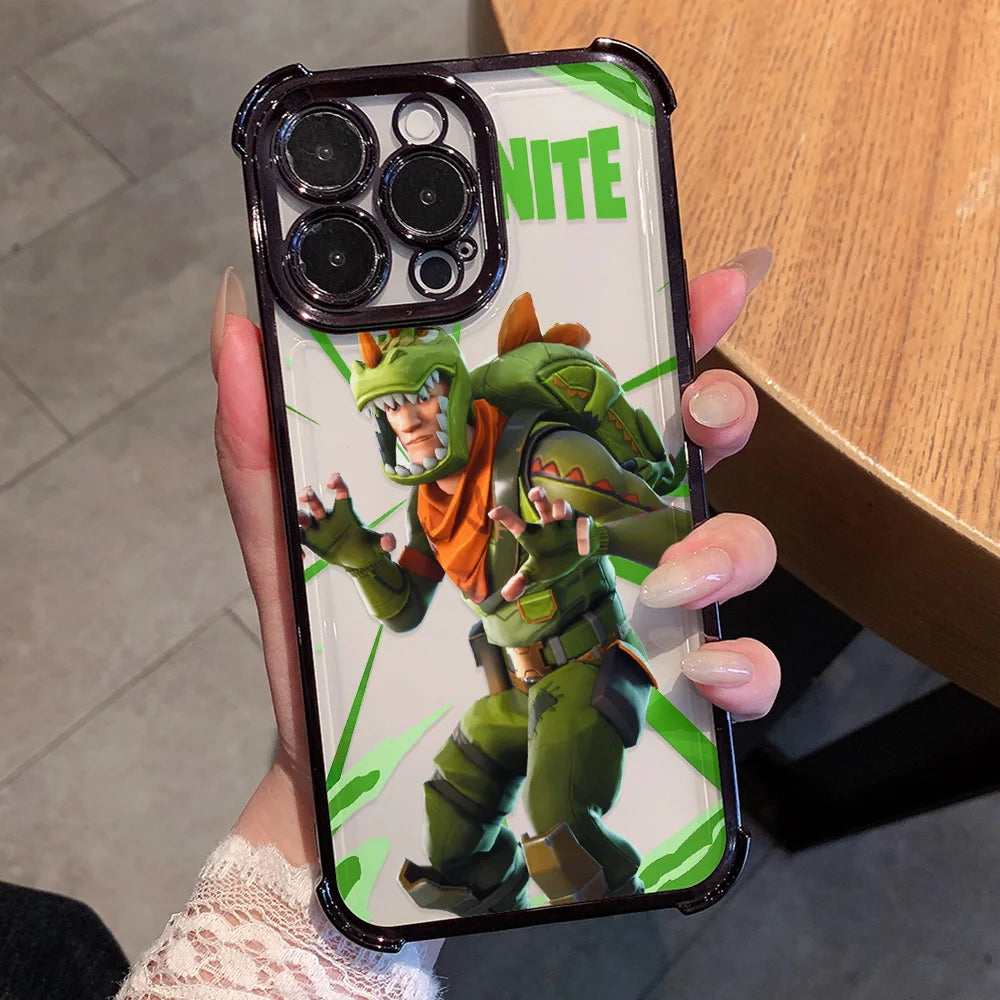 Hot Fortnites Game Plating Phone Case For iPhone 17 17e 16e 16 15 14 13 12 11 Pro Max X XR XSMax 7 8 Mini Air Plus Anti-Fall