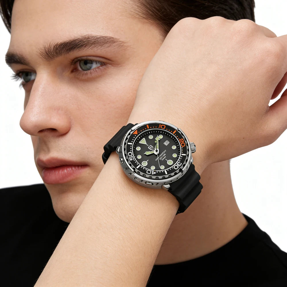 QINGXIYA Sports Men Quartz Watch Silicone Strap Waterproof Luminous Date Wristwatch Mens Military Clock Man Relogio Masculino