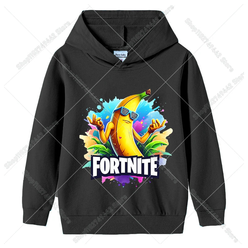 Dječja hoodie majica Fortnites za jesen, dukserica s kapuljačom za dječake i djevojčice, tanka trenirka, pulover dugih rukava, sportska dječja odjeća