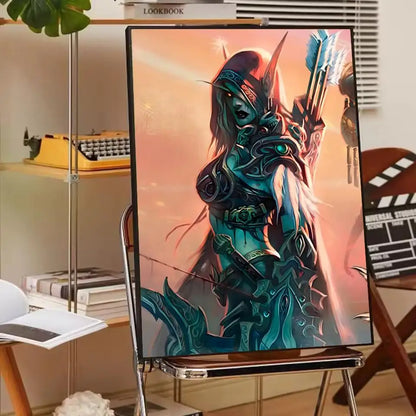ANIME W-World Of W-Warcraft Wow Poster Paper Print Home Living Room Bedroom Entrance Bar Cafe Art Painting Decoration