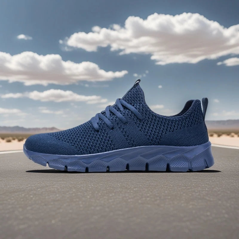 Heren sneakers van mesh, lichtgewicht damesschoenen, casual platte schoenen, heren hardloop- en sportschoenen, zachte tennisschoenen, ademende herensneakers