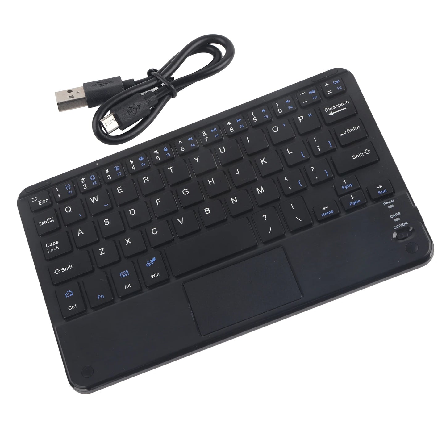 Tastiera Bluetooth wireless mini UltraSlim professionale con touchpad, compatta, ergonomica e reattiva, per PC Windows e tablet Android