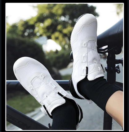 Nouvelles chaussures de cyclisme unisexes, professionnelles, légères, luxueuses, originales, pour route, VTT, course, vélo de mode, vélo de ville, sports de rue