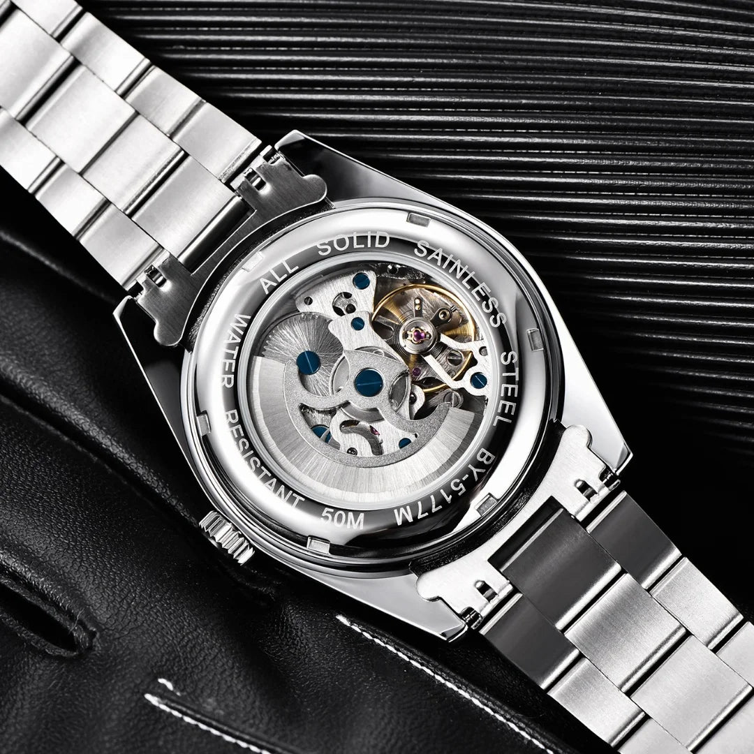 BENYAR 2025 Nuevo reloj mecánico automático para hombre, estilo business deportivo de lujo, relojes para hombre, resistente al agua 50M, Relogios Masculino