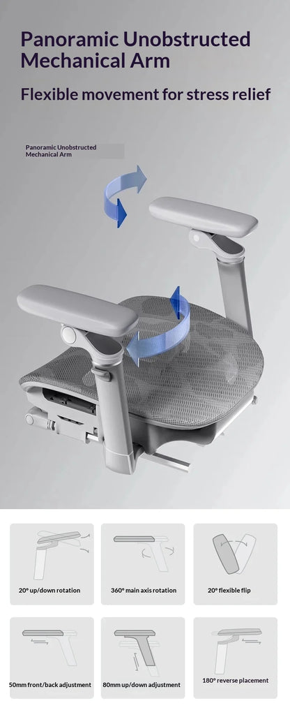 Cadeira de escritório em malha ergonómica, executiva, para computador e gaming, mobiliário moderno, giratória, com rodas e ajustável, Silla Gaming, cadeira ergonómica