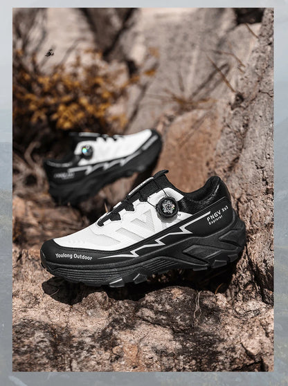 Scarpe da trekking traspiranti da uomo — Fibbia girevole, suola antiscivolo