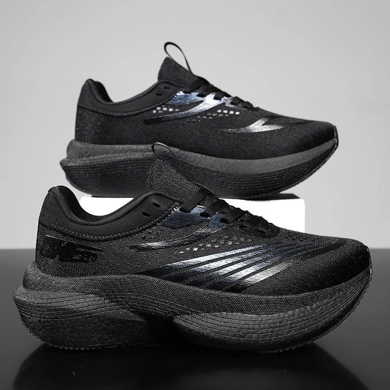 Zapatillas de running nuevas con placa de carbono para maratón, deportivas para hombre, transpirables, ligeras, cómodas para mujer, antideslizantes, casuales y atléticas