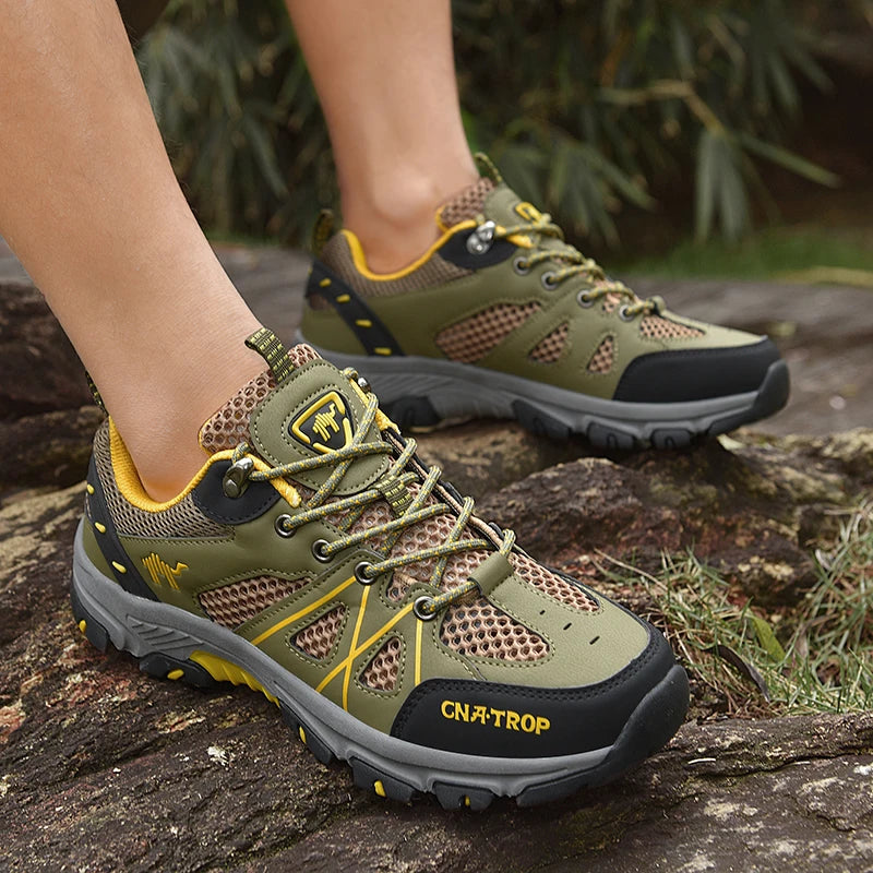 Men's Hiking Shoes Breathable Mesh Sports Single Shoes Summer Outdoor Wear-resistant  Hiking and Hunting Tactical Sports Shoes