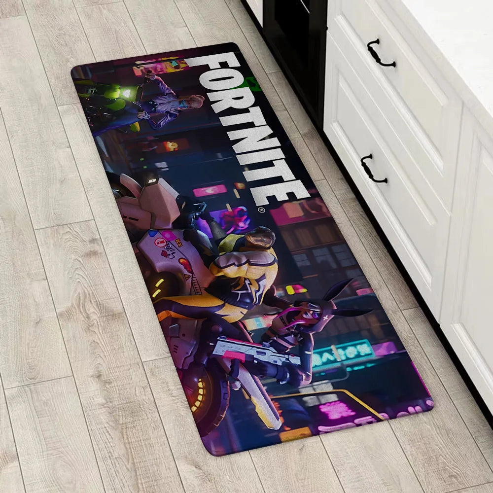 Game Fortnites Entrance Front Door Doormat Non-slip Kitchen Rug Living Room Rugs Balcony Bathroom Foot Mat Floor Mats Carpet