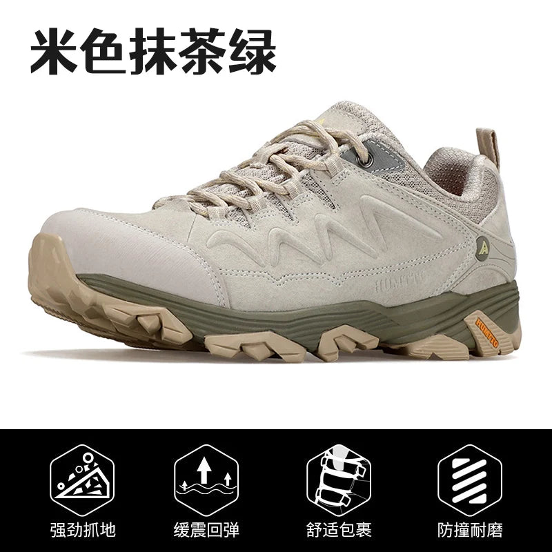 HUMTTO Zapatillas de senderismo para hombre, calzado de invierno para deportes al aire libre, escalada y caza, zapatillas de trekking cálidas para mujer, botines tácticos
