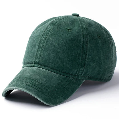 Men Women 53-56cm 56-59cm 60-63cm Vintage Unstructured Baseball Cap Washed Cotton Adjustable Cap for Big/ Small Head and Kids