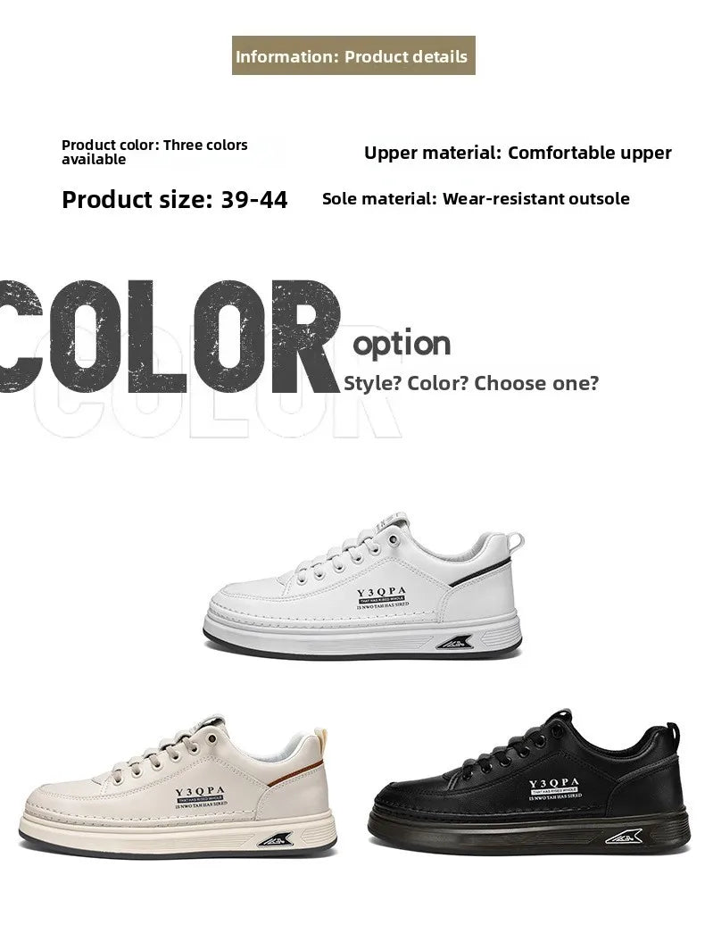 Men's Summer Fashionable Casual Driving Shoes Sporty Slip-On Loafers Versatile Comfortable Breathable Wear-Resistant Leather -..