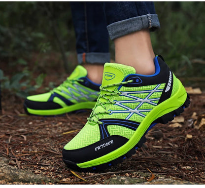 Chaussures de randonnée en maille pour hommes, souliers de voyage respirants, imperméables, pour plein air, chasse, pêche, montagne, équitation, sport