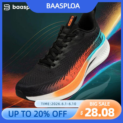 Baasploa løbesko til mænd, professionelle træningssko til kvinder, med kulfiberplade, åndbare sneakers i mesh, lette unisex-sportssko til mænd